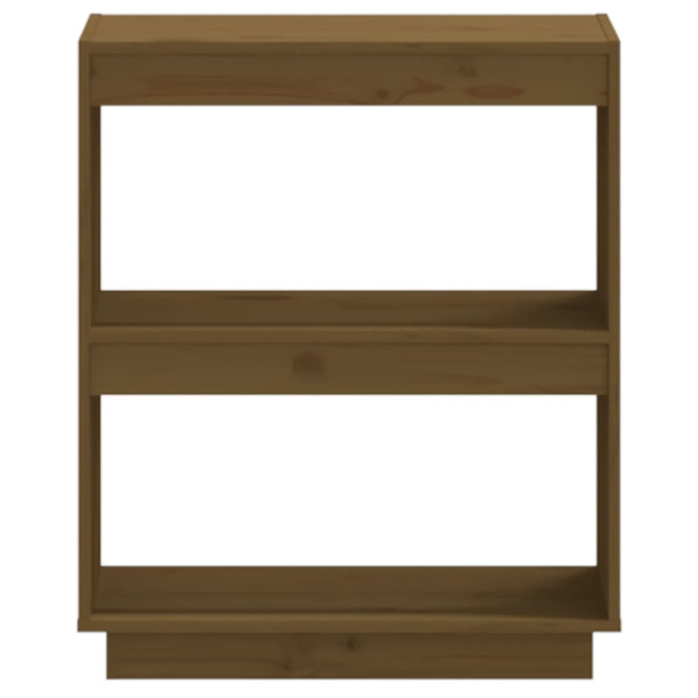 Boekenkast 60x35x71 cm massief grenenhout honingbruin MeubelReus