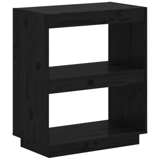 Boekenkast 60x35x71 cm massief grenenhout zwart MeubelReus