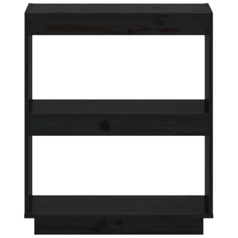 Boekenkast 60x35x71 cm massief grenenhout zwart MeubelReus