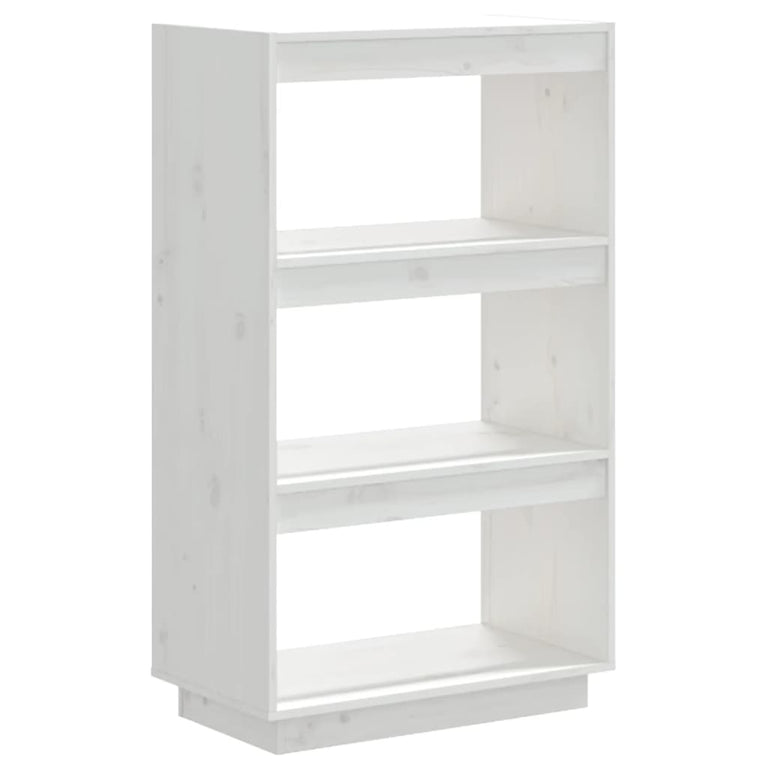 Boekenkast/kamerscherm 60x35x103 cm massief grenenhout wit MeubelReus