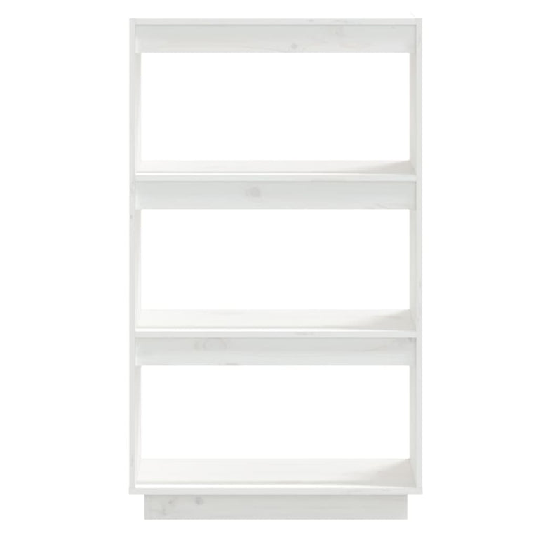 Boekenkast/kamerscherm 60x35x103 cm massief grenenhout wit MeubelReus