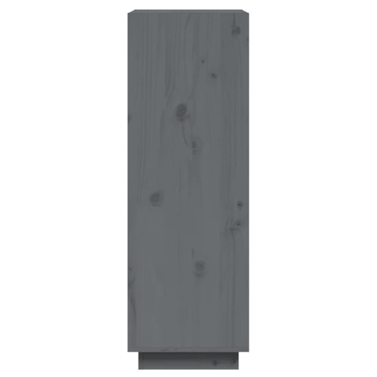 Boekenkast/kamerscherm 60x35x103 cm massief grenenhout grijs MeubelReus