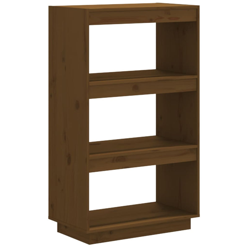 Boekenkast/kamerscherm 60x35x103 cm grenenhout honingbruin MeubelReus