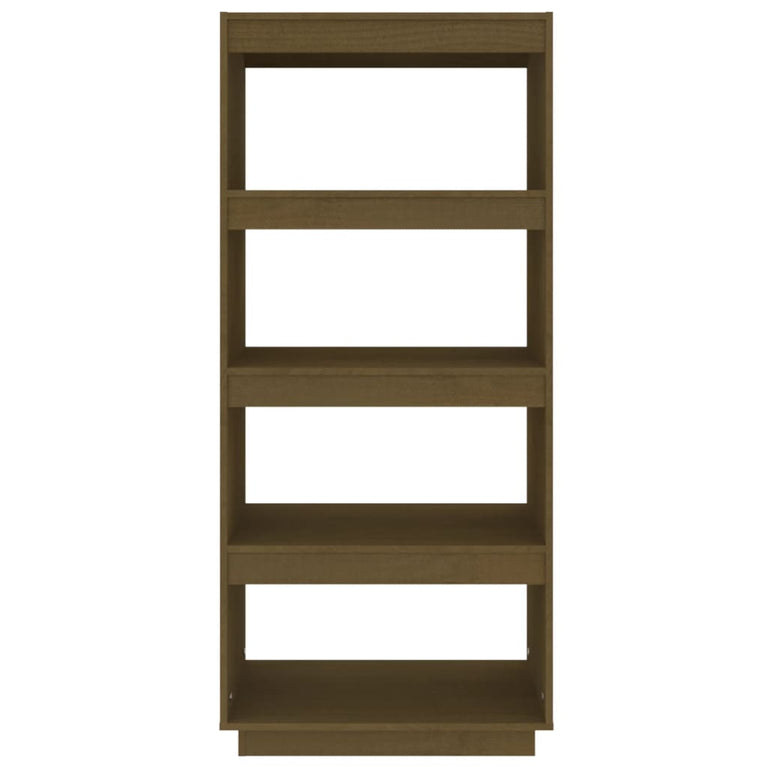 Boekenkast/kamerscherm 60x35x135 cm grenenhout honingbruin MeubelReus