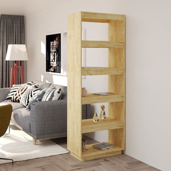 Boekenkast / kamerscherm 60x35x167 cm massief grenenhout MeubelReus