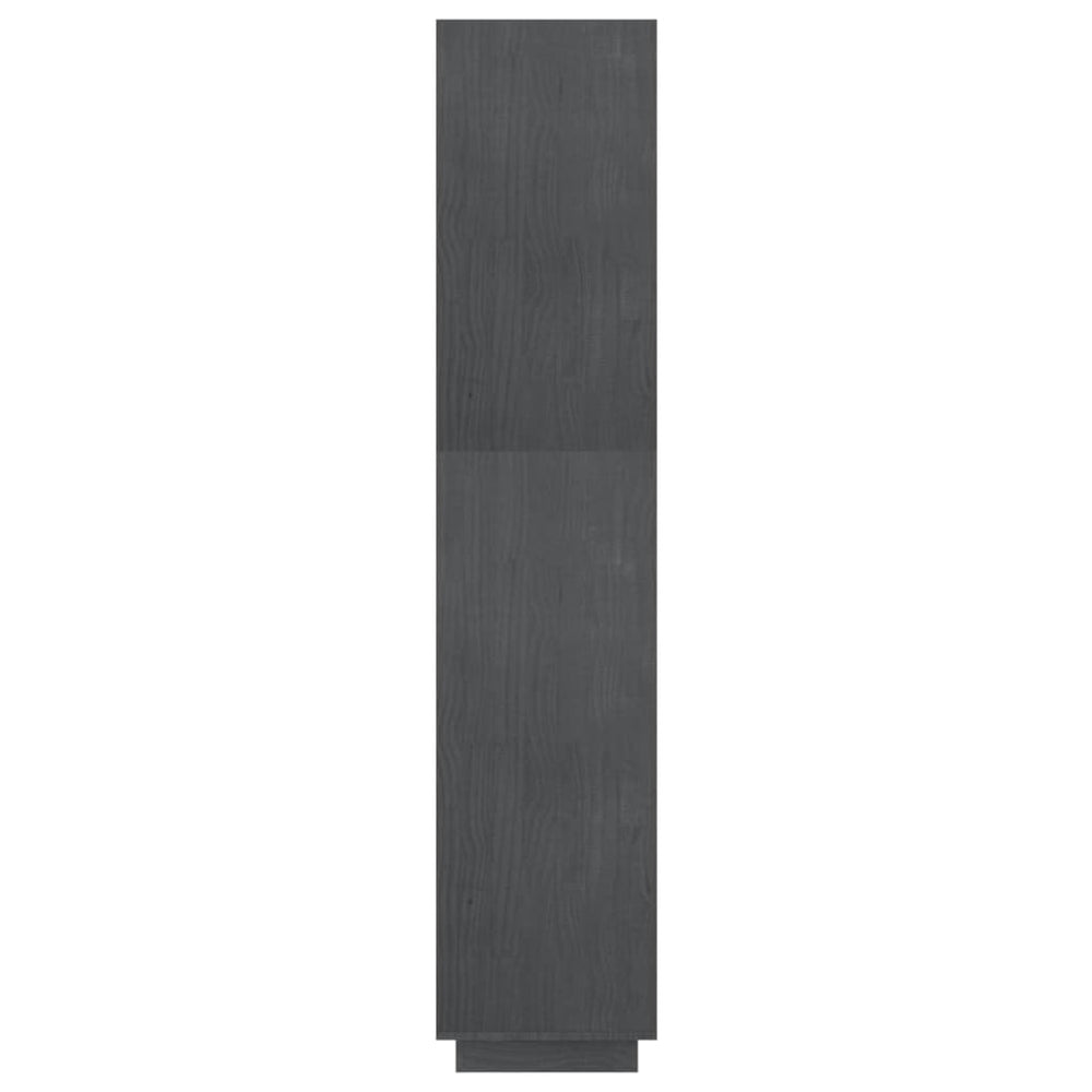 Boekenkast/kamerscherm 60x35x167 cm massief grenenhout grijs MeubelReus
