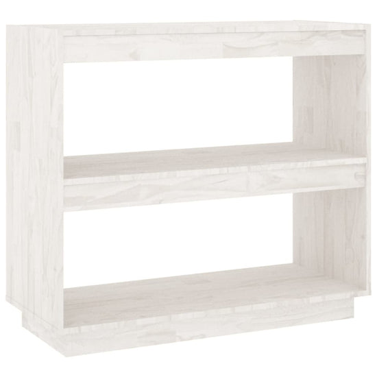 Boekenkast 80x35x71 cm massief grenenhout wit MeubelReus