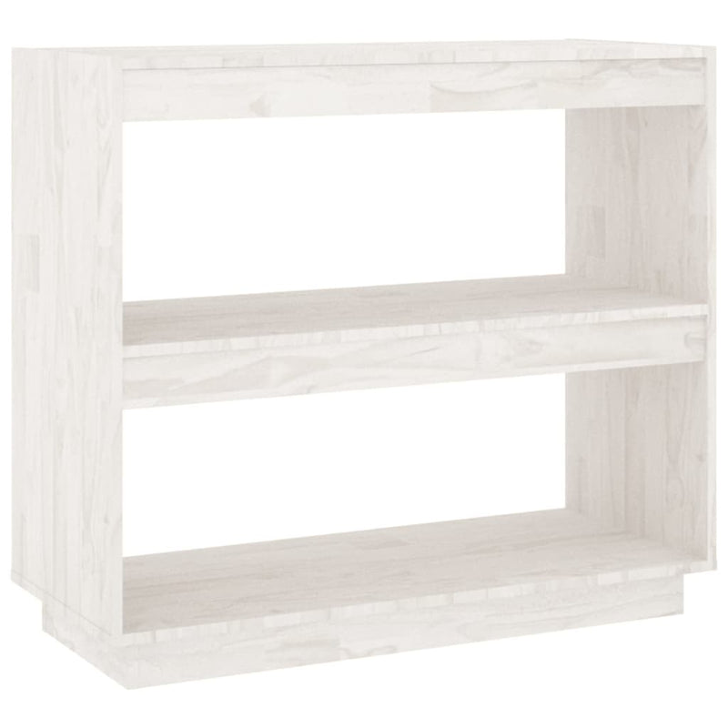 Boekenkast 80x35x71 cm massief grenenhout wit MeubelReus