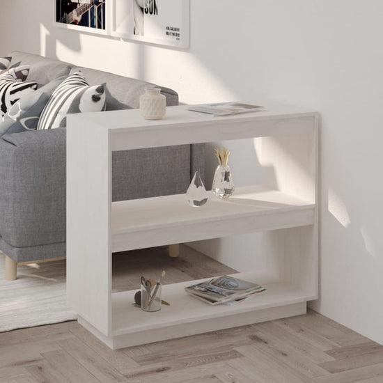 Boekenkast 80x35x71 cm massief grenenhout wit MeubelReus
