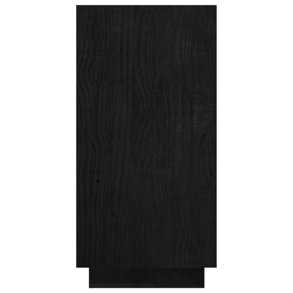 Boekenkast 80x35x71 cm massief grenenhout zwart MeubelReus