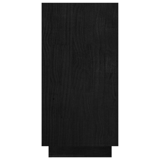 Boekenkast 80x35x71 cm massief grenenhout zwart MeubelReus