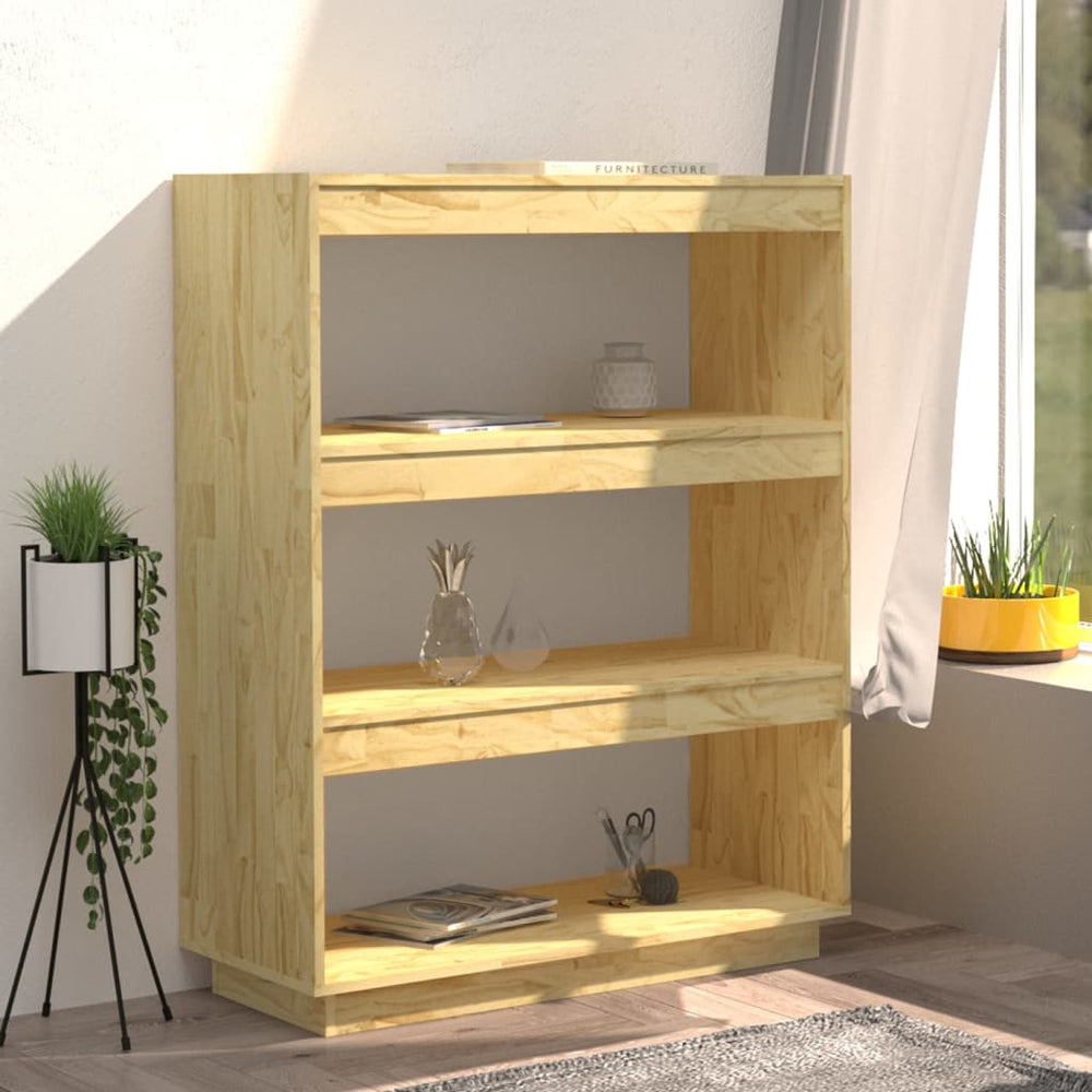 Boekenkast / kamerscherm 80x35x103 cm massief grenenhout MeubelReus