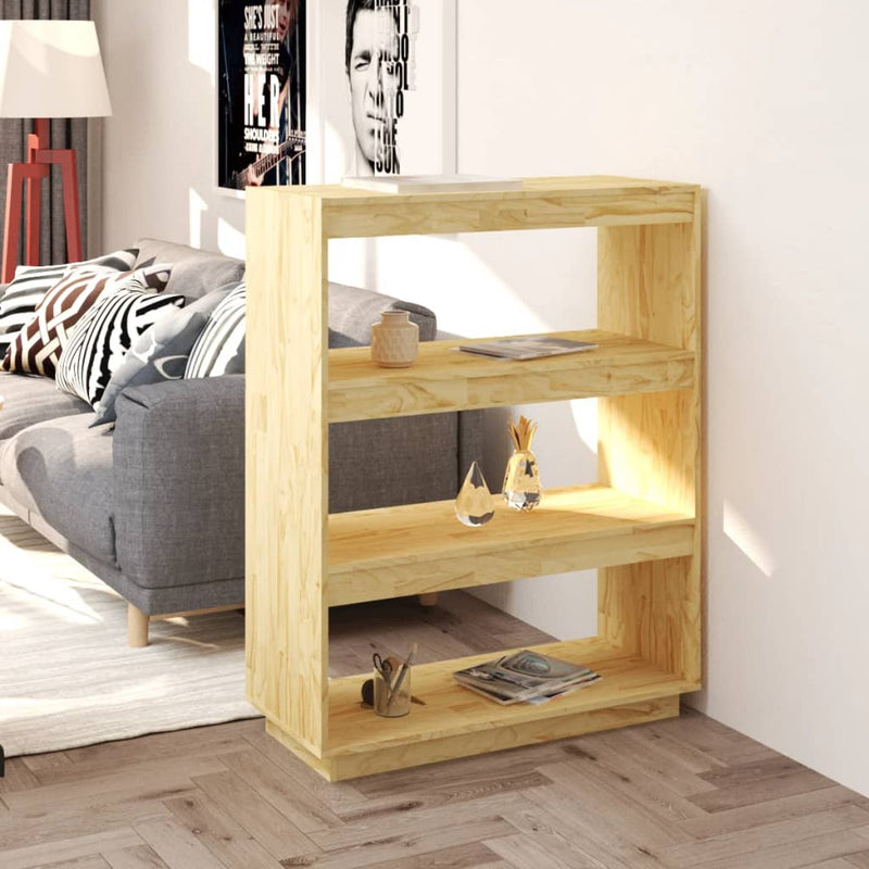 Boekenkast / kamerscherm 80x35x103 cm massief grenenhout MeubelReus