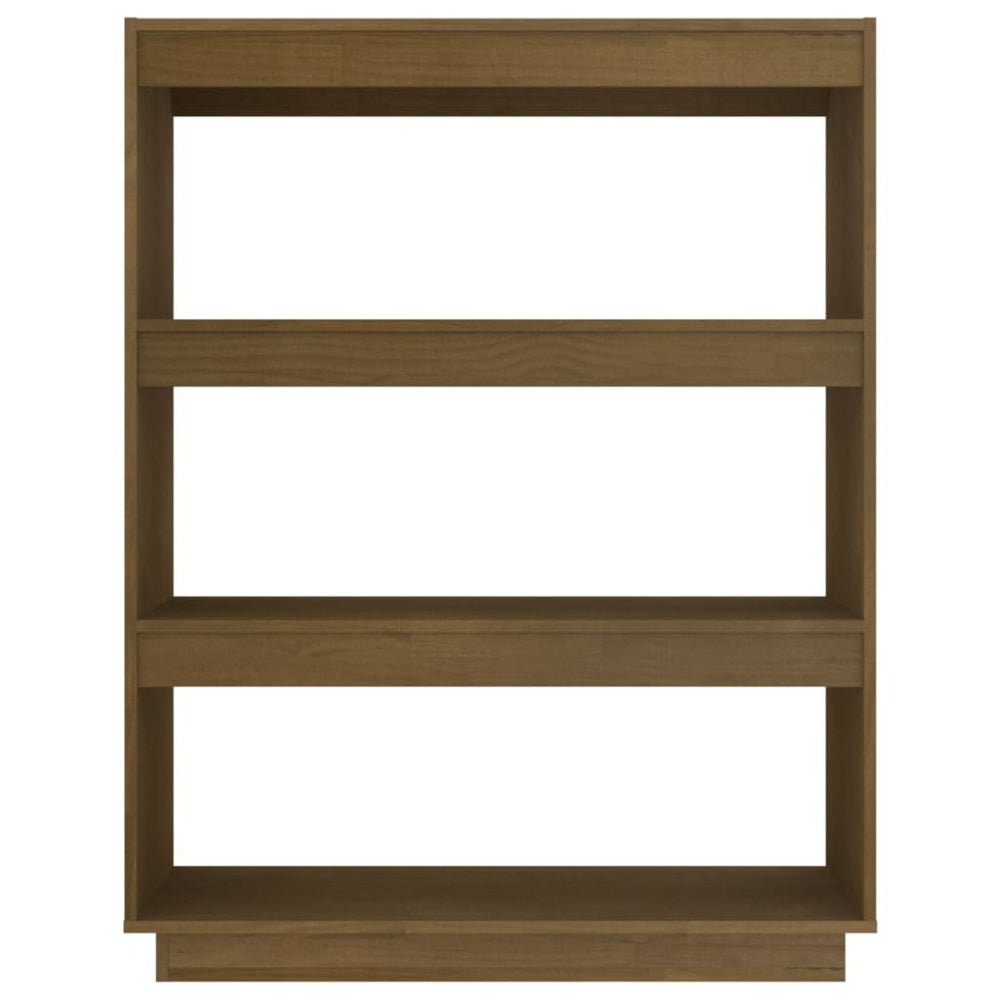 Boekenkast/kamerscherm 80x35x103 cm grenenhout honingbruin MeubelReus
