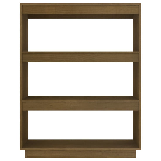Boekenkast/kamerscherm 80x35x103 cm grenenhout honingbruin MeubelReus