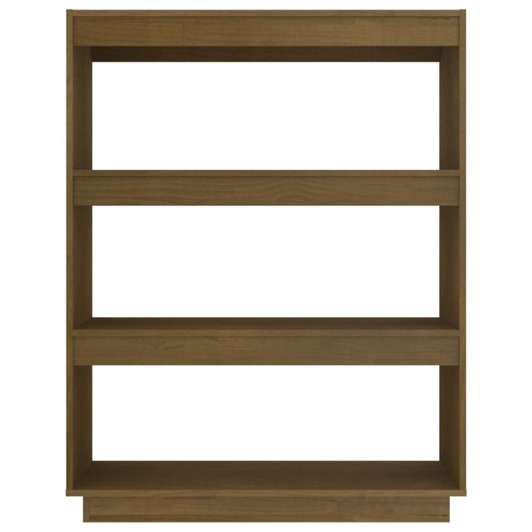 Boekenkast/kamerscherm 80x35x103 cm grenenhout honingbruin MeubelReus