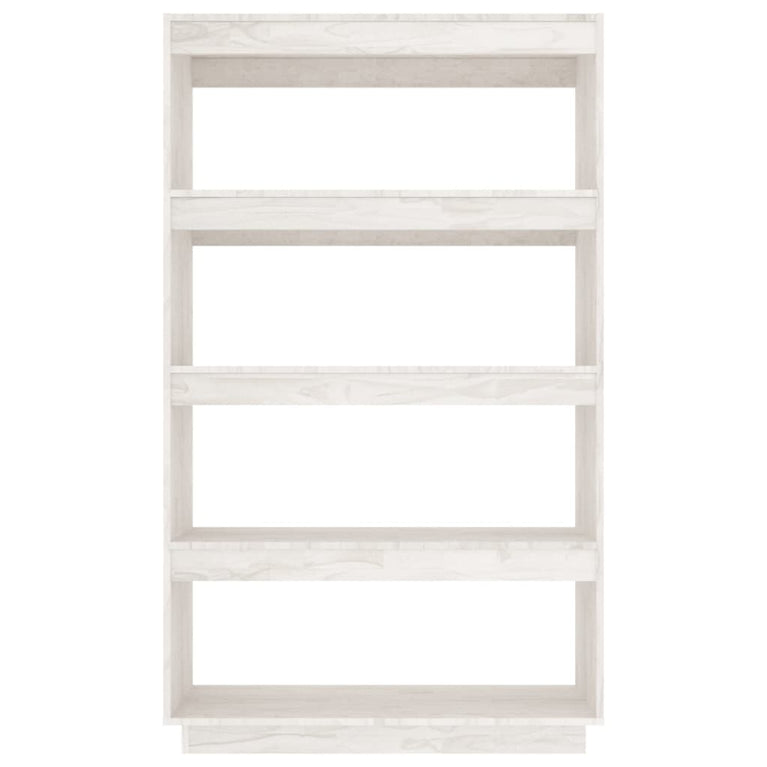Boekenkast/kamerscherm 80x35x135 cm massief grenenhout wit MeubelReus