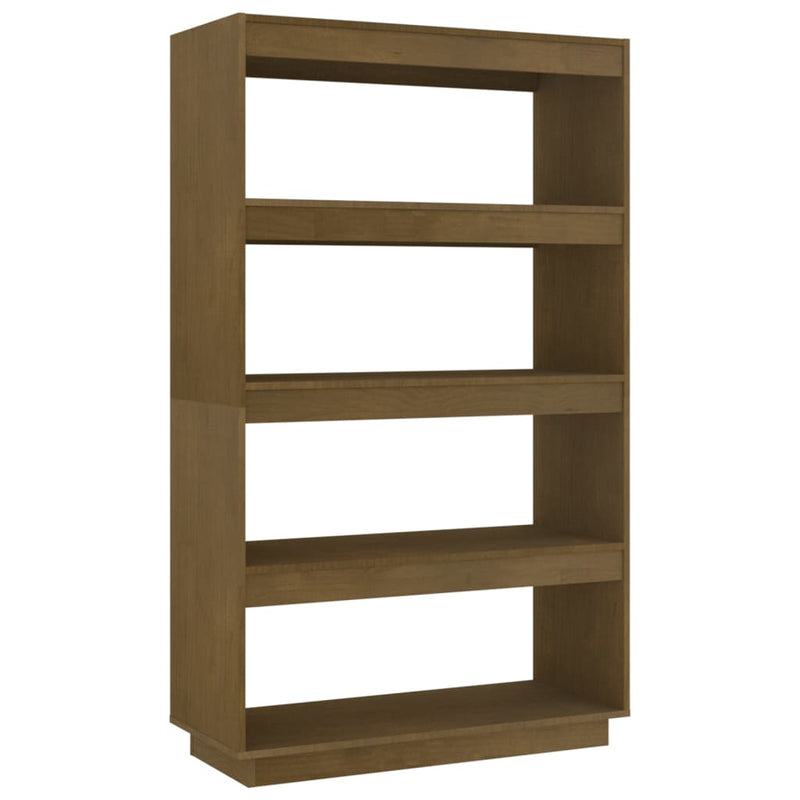 Boekenkast/kamerscherm 80x35x135 cm grenenhout honingbruin MeubelReus