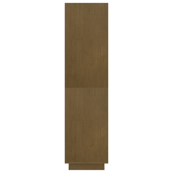 Boekenkast/kamerscherm 80x35x135 cm grenenhout honingbruin MeubelReus