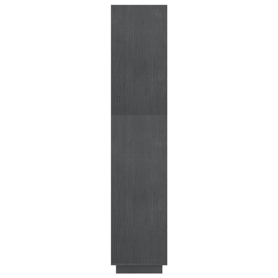Boekenkast/kamerscherm 80x35x167 cm massief grenenhout grijs MeubelReus