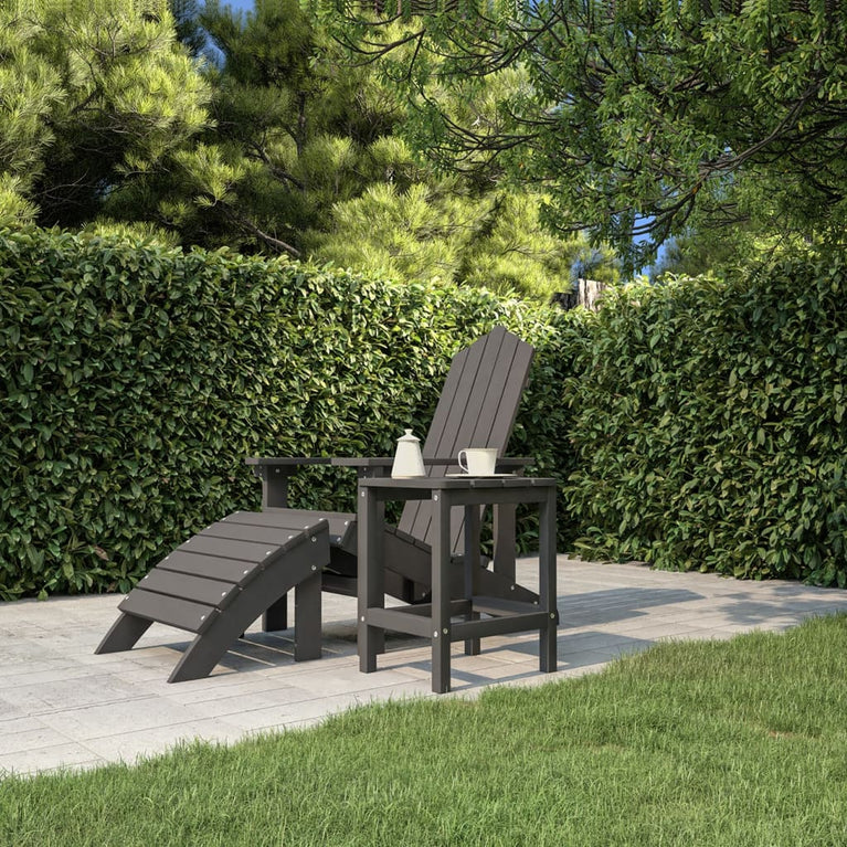 Tuintafel Adirondack 38x38x46 cm HDPE antracietkleurig MeubelReus