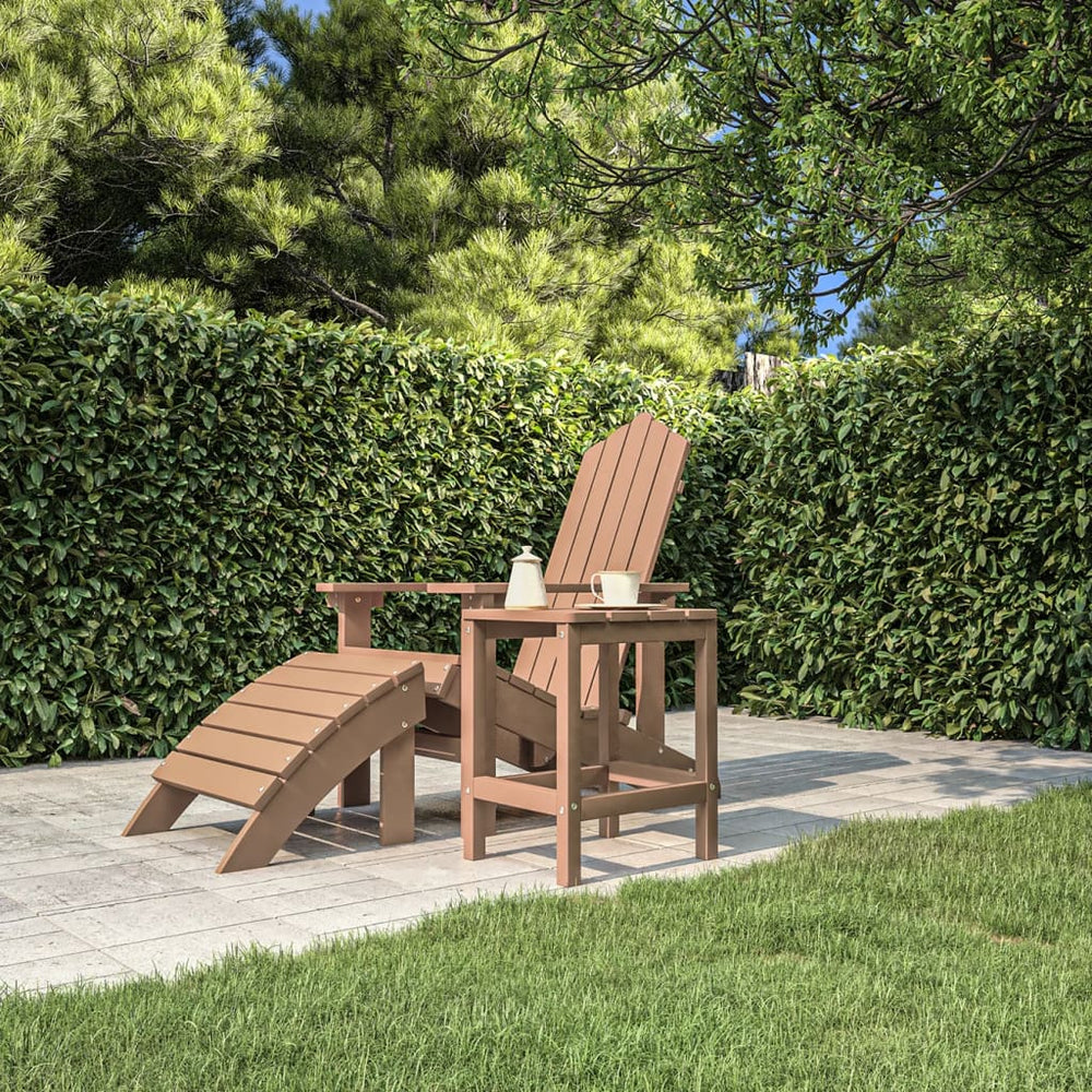 Tuintafel Adirondack 38x38x46 cm HDPE bruin MeubelReus