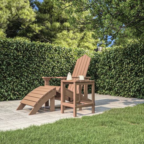 Tuintafel Adirondack 38x38x46 cm HDPE bruin MeubelReus