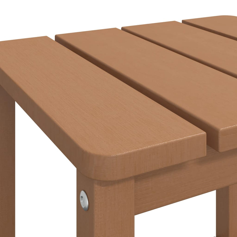 Tuintafel Adirondack 38x38x46 cm HDPE bruin MeubelReus