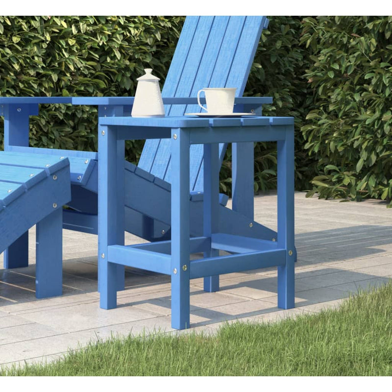 Tuintafel Adirondack 38x38x46 cm HDPE aquablauw MeubelReus