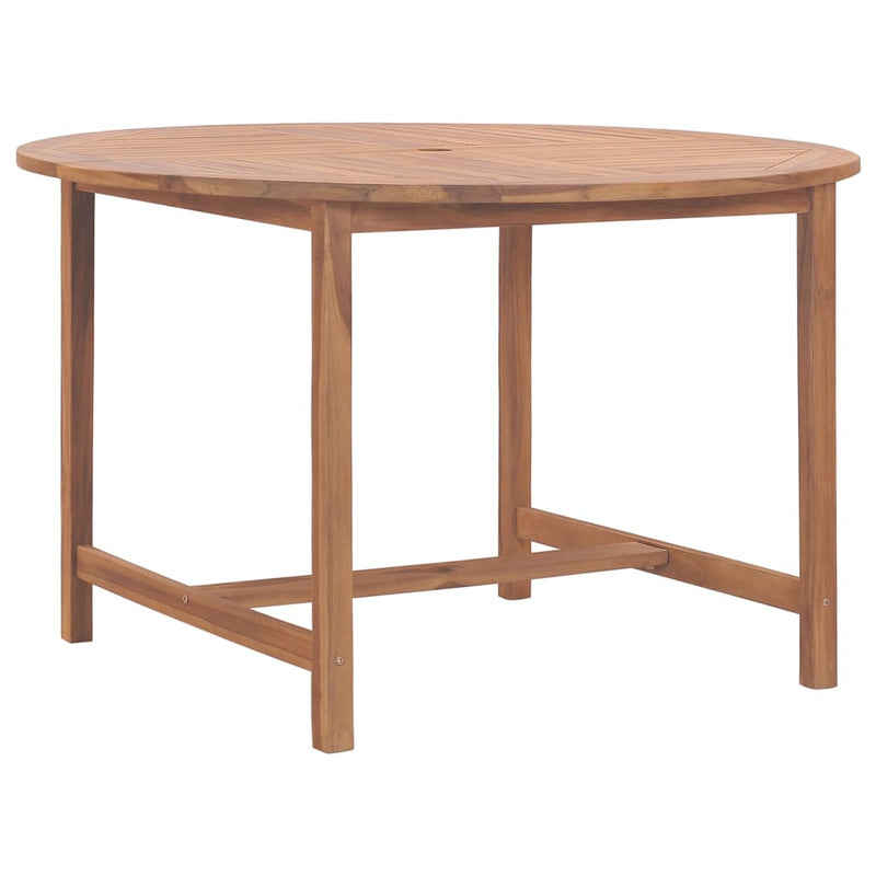 Tuintafel Ø110x75 cm massief teakhout MeubelReus