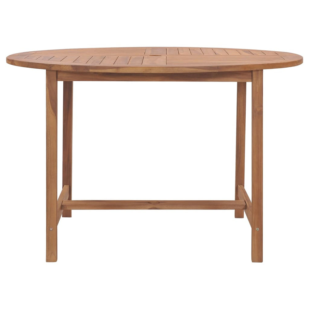 Tuintafel Ø110x75 cm massief teakhout MeubelReus