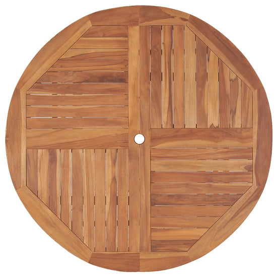 Tuintafel Ø110x75 cm massief teakhout MeubelReus