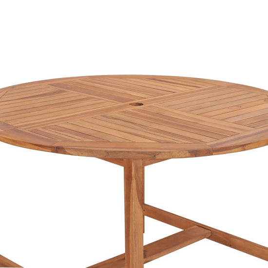 Tuintafel Ø110x75 cm massief teakhout MeubelReus