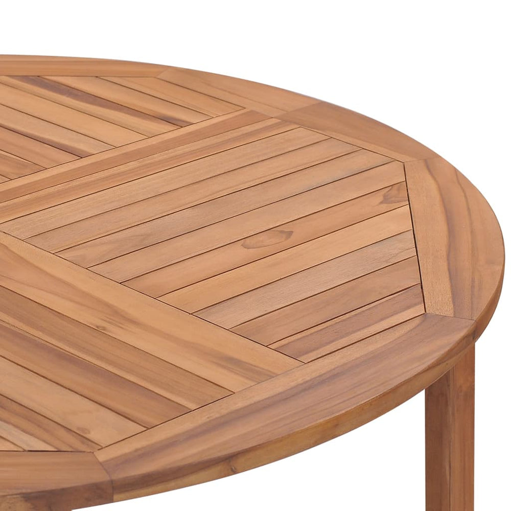 Tuintafel Ø110x75 cm massief teakhout MeubelReus