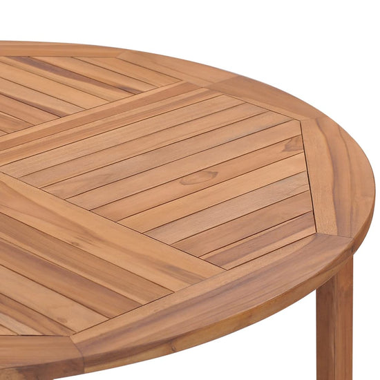 Tuintafel Ø110x75 cm massief teakhout MeubelReus