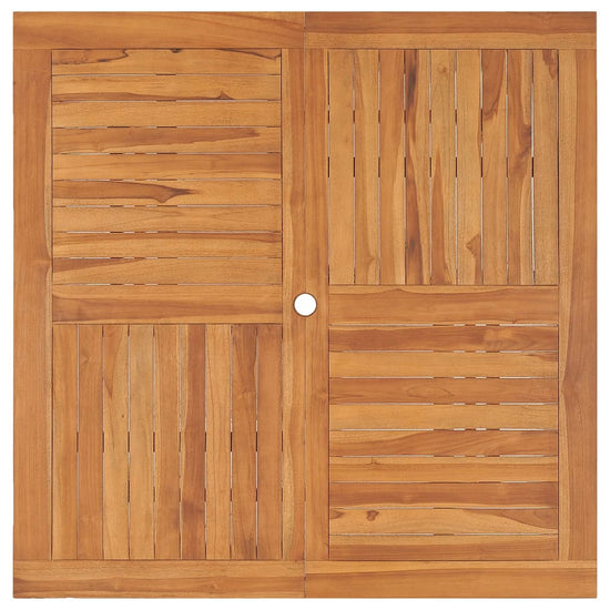 Tuintafel 110x110x75 cm massief teakhout MeubelReus