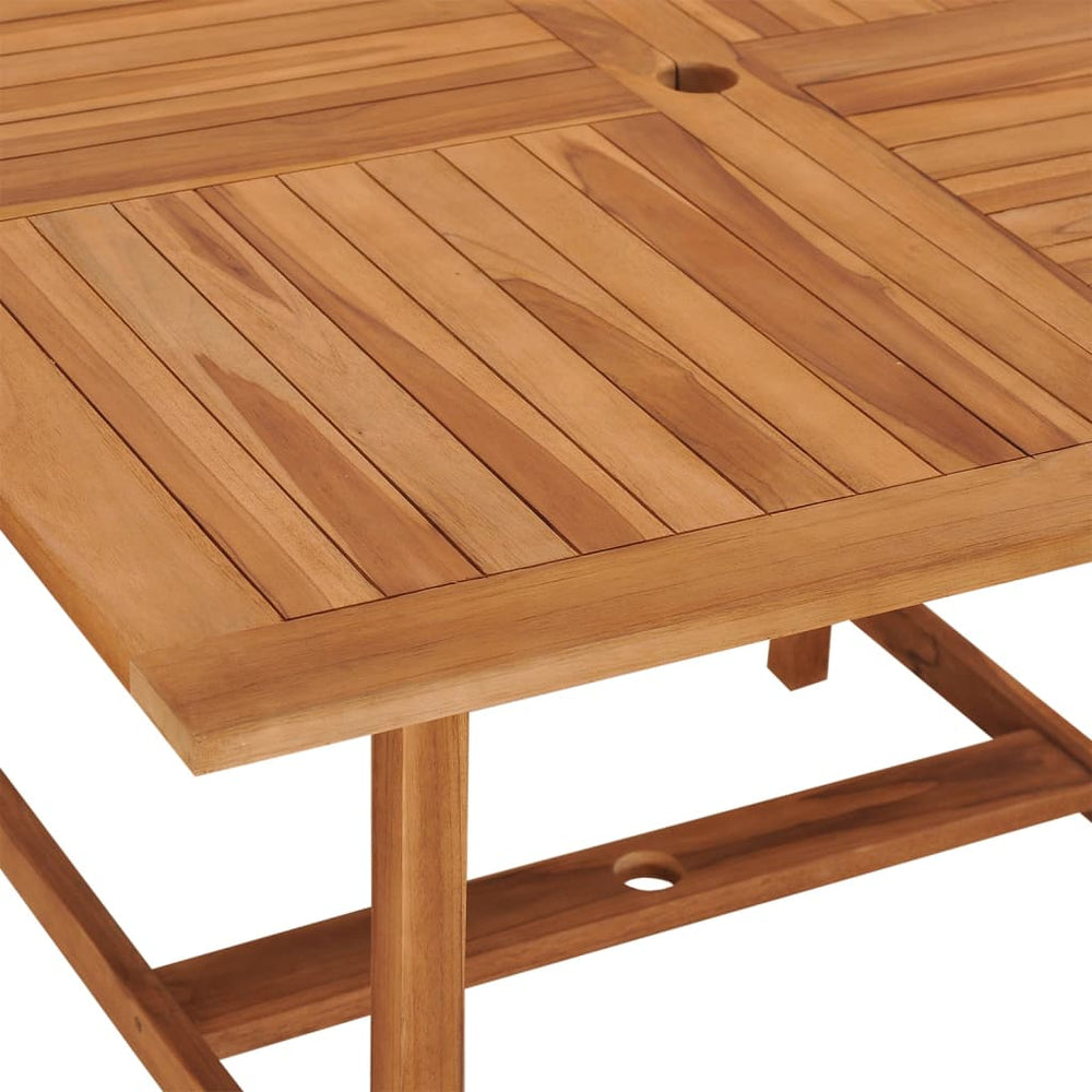 Tuintafel 110x110x75 cm massief teakhout MeubelReus