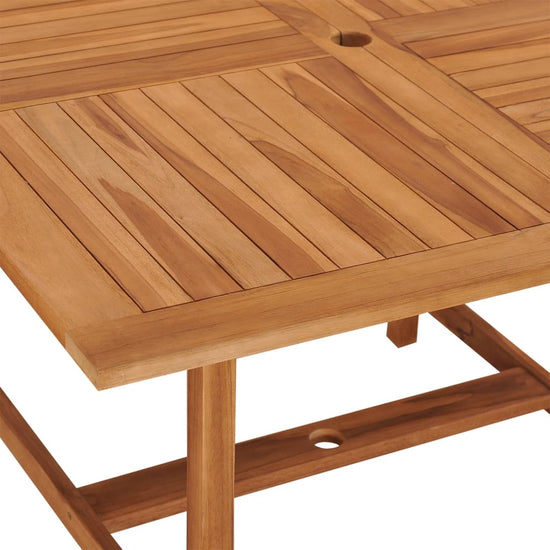 Tuintafel 110x110x75 cm massief teakhout MeubelReus