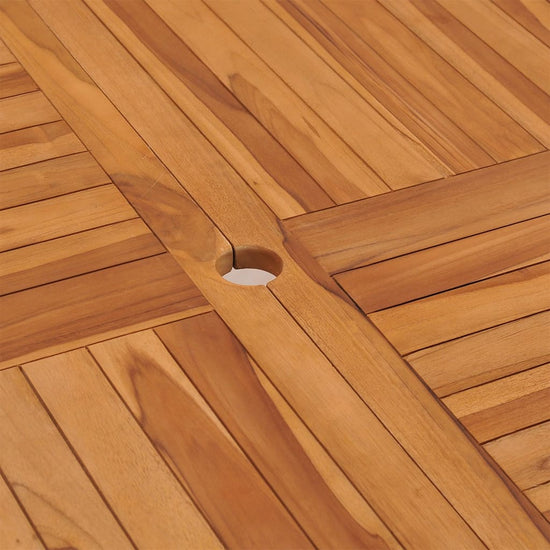 Tuintafel 110x110x75 cm massief teakhout MeubelReus