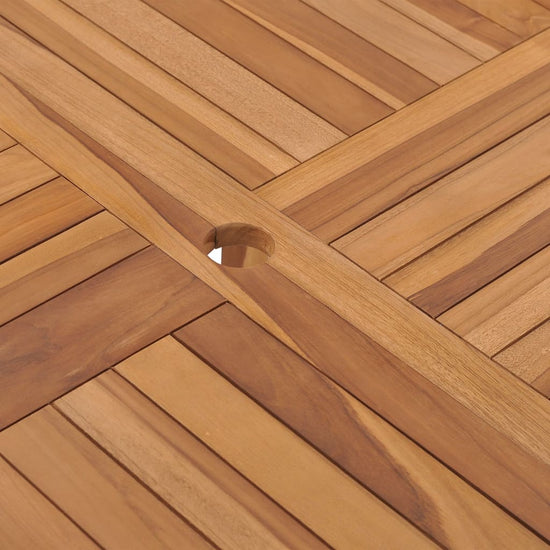 Tuintafel 110x110x75 cm massief teakhout MeubelReus