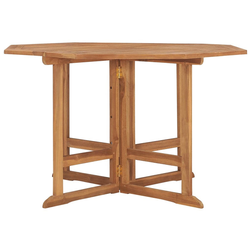 Tuintafel inklapbaar 110x110x75 cm massief teakhout MeubelReus