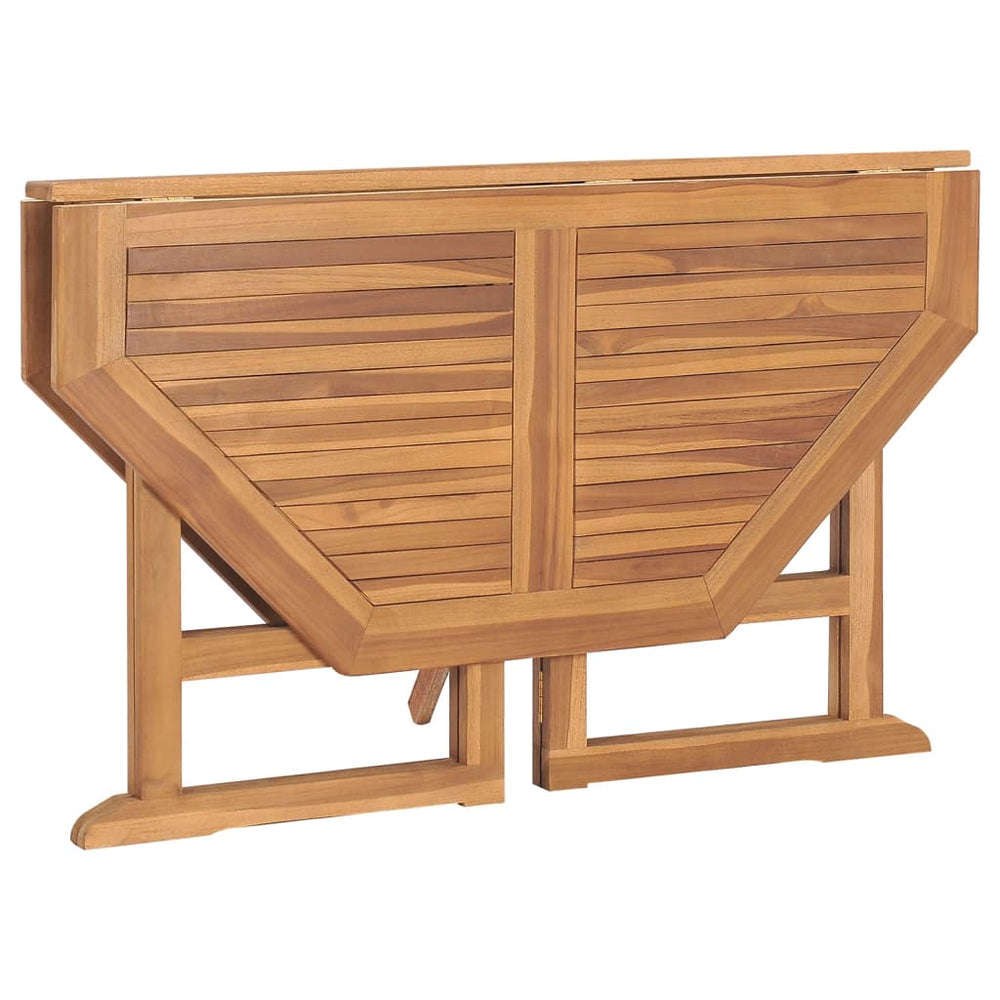 Tuintafel inklapbaar 110x110x75 cm massief teakhout MeubelReus
