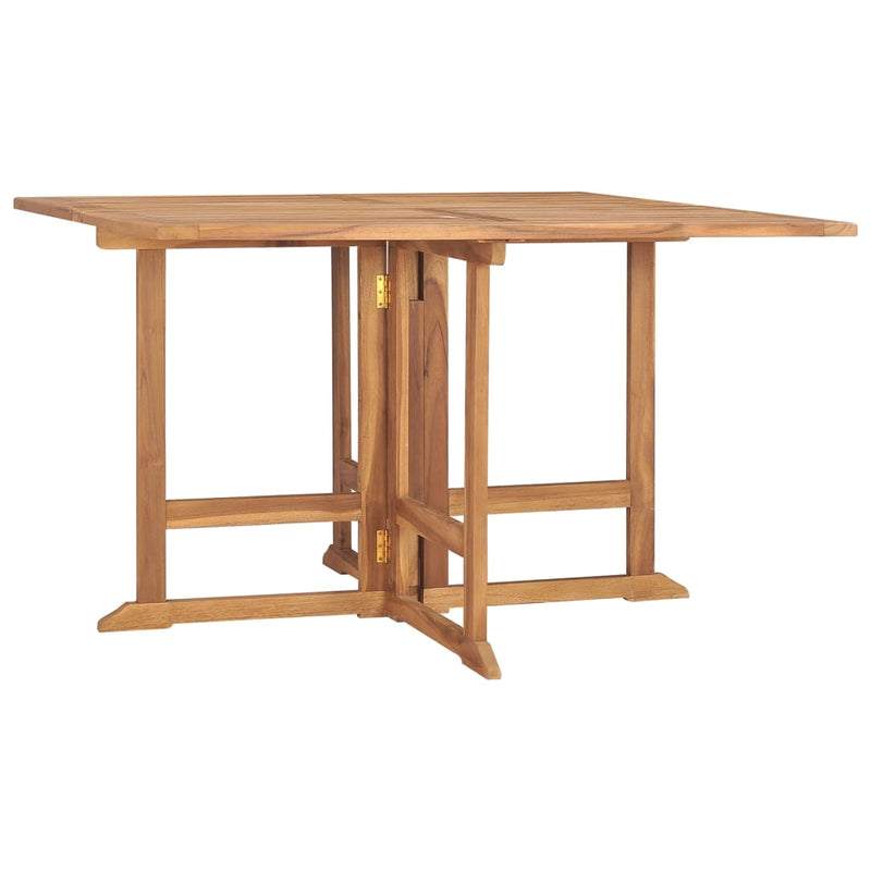 Tuintafel inklapbaar 110x110x75 cm massief teakhout MeubelReus