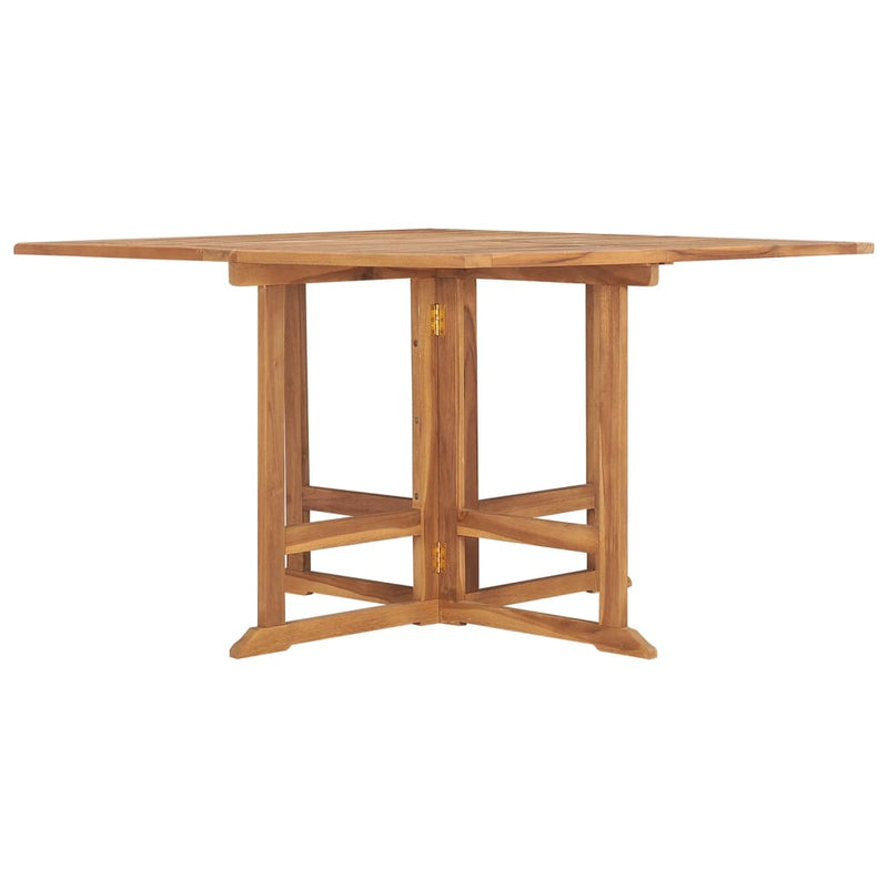 Tuintafel inklapbaar 110x110x75 cm massief teakhout MeubelReus