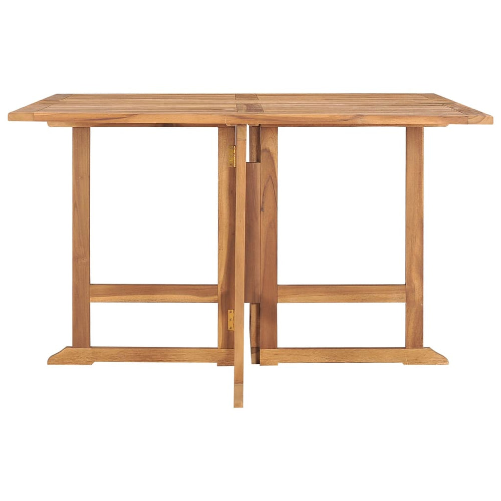 Tuintafel inklapbaar 110x110x75 cm massief teakhout MeubelReus