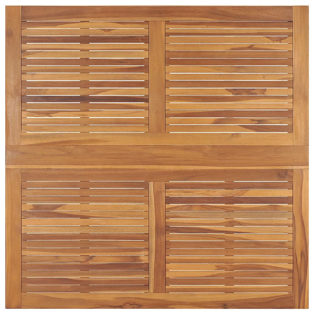 Tuintafel inklapbaar 110x110x75 cm massief teakhout MeubelReus