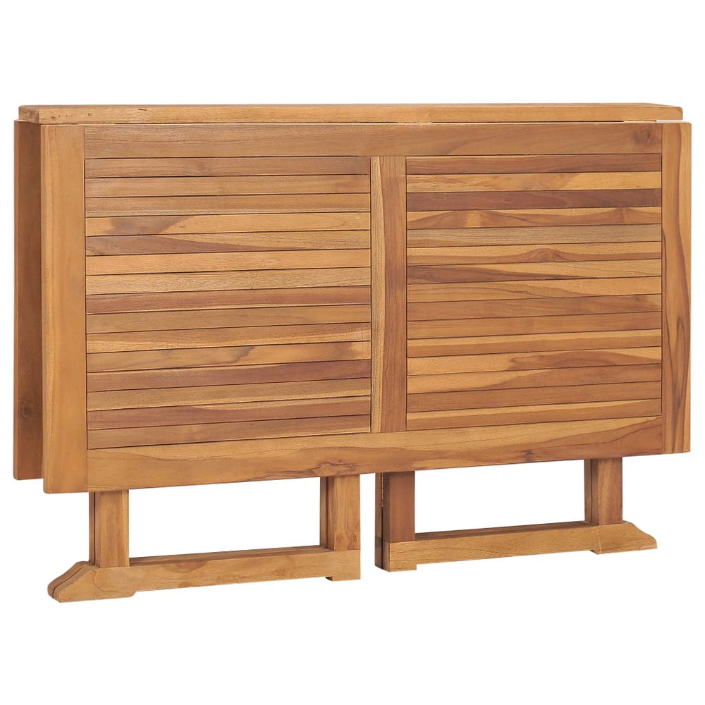 Tuintafel inklapbaar 110x110x75 cm massief teakhout MeubelReus