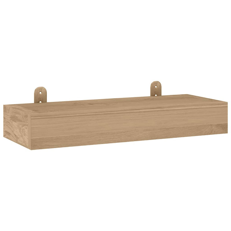 Wandschappen 2 st 40x15x6 cm massief teakhout