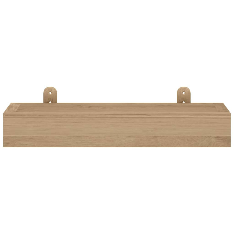 Wandschappen 2 st 40x15x6 cm massief teakhout