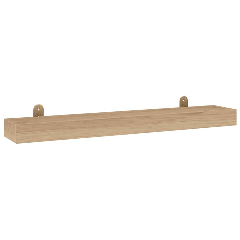 Wandschappen 2 st 90x15x6 cm massief teakhout